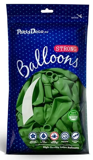 10 palloncini verde mela 27cm