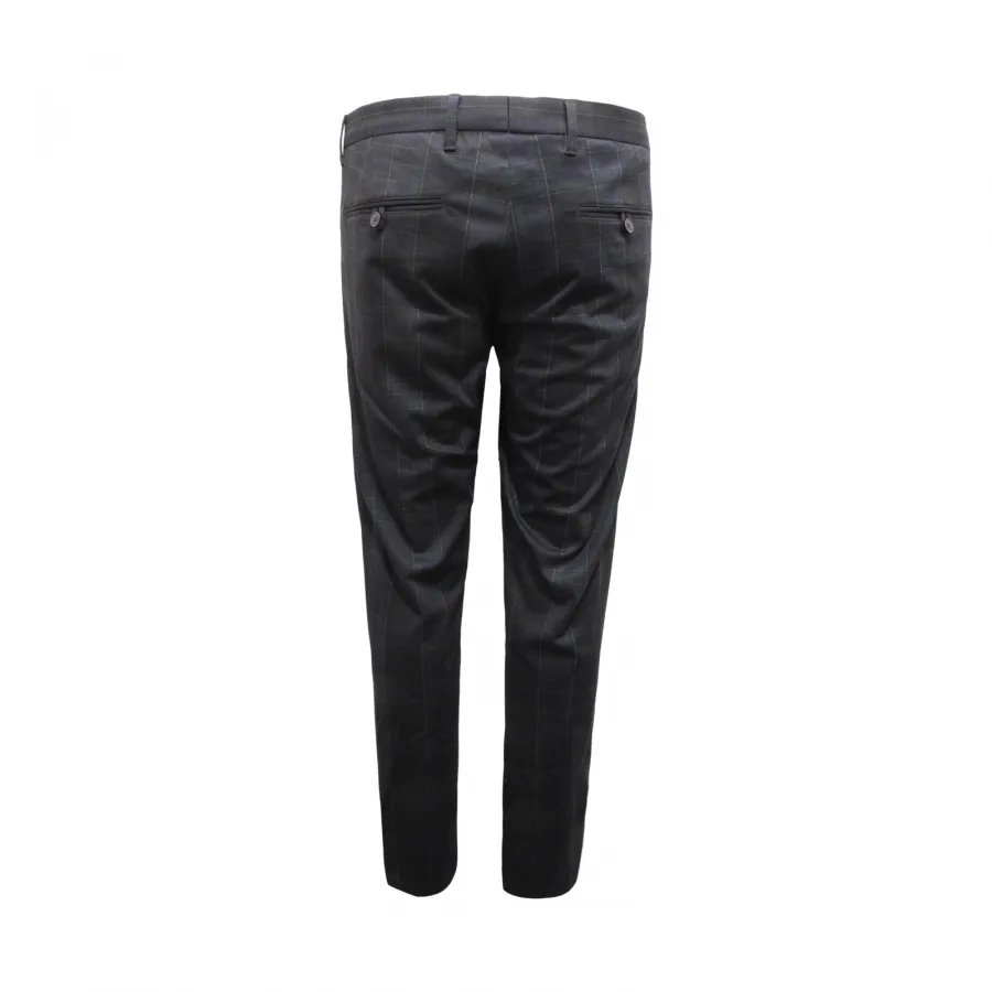2495AU pantalone uomo JOHN BARRITT man trousers blue/green