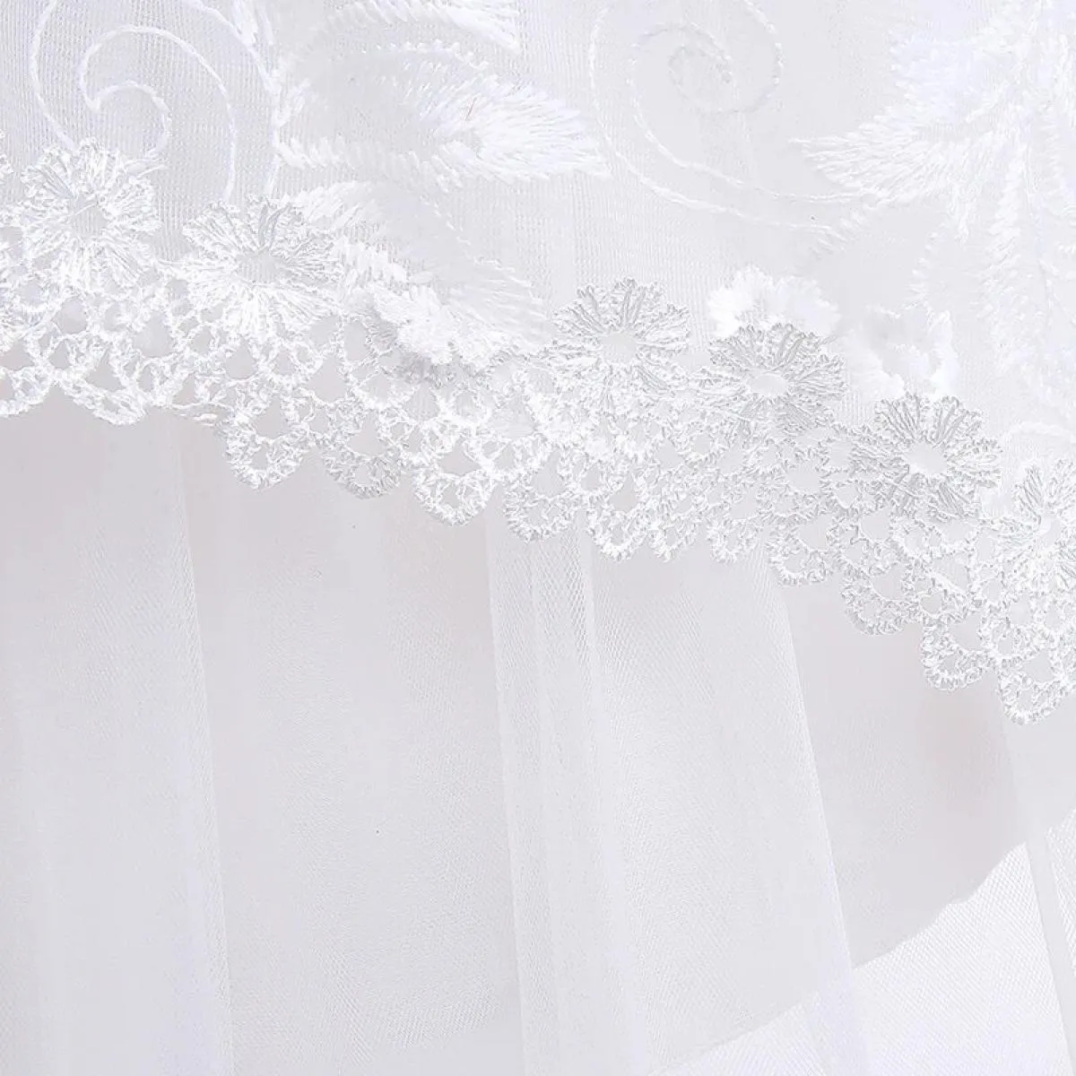 Abiti da festa in pizzo Abito bianco per bambini Abito in pizzo per ragazze Abiti da festa Ragazze eleganti