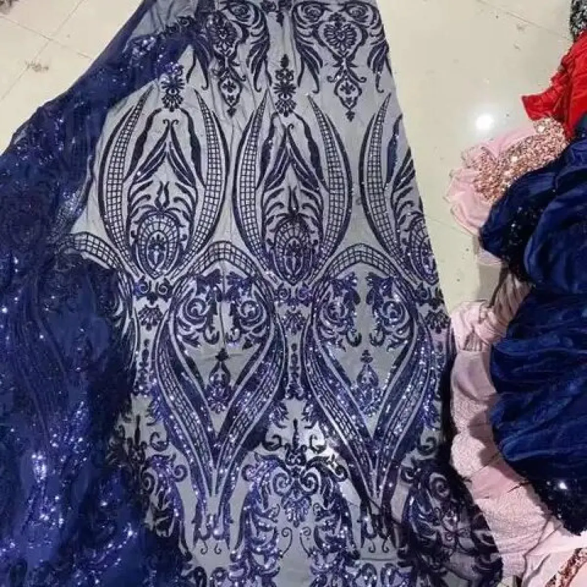 Abiti da sera a maniche lunghe Robe De Soiree Musulmano Verde Paillettes Marocchino Caftano Abiti da sera formale da ballo di fi