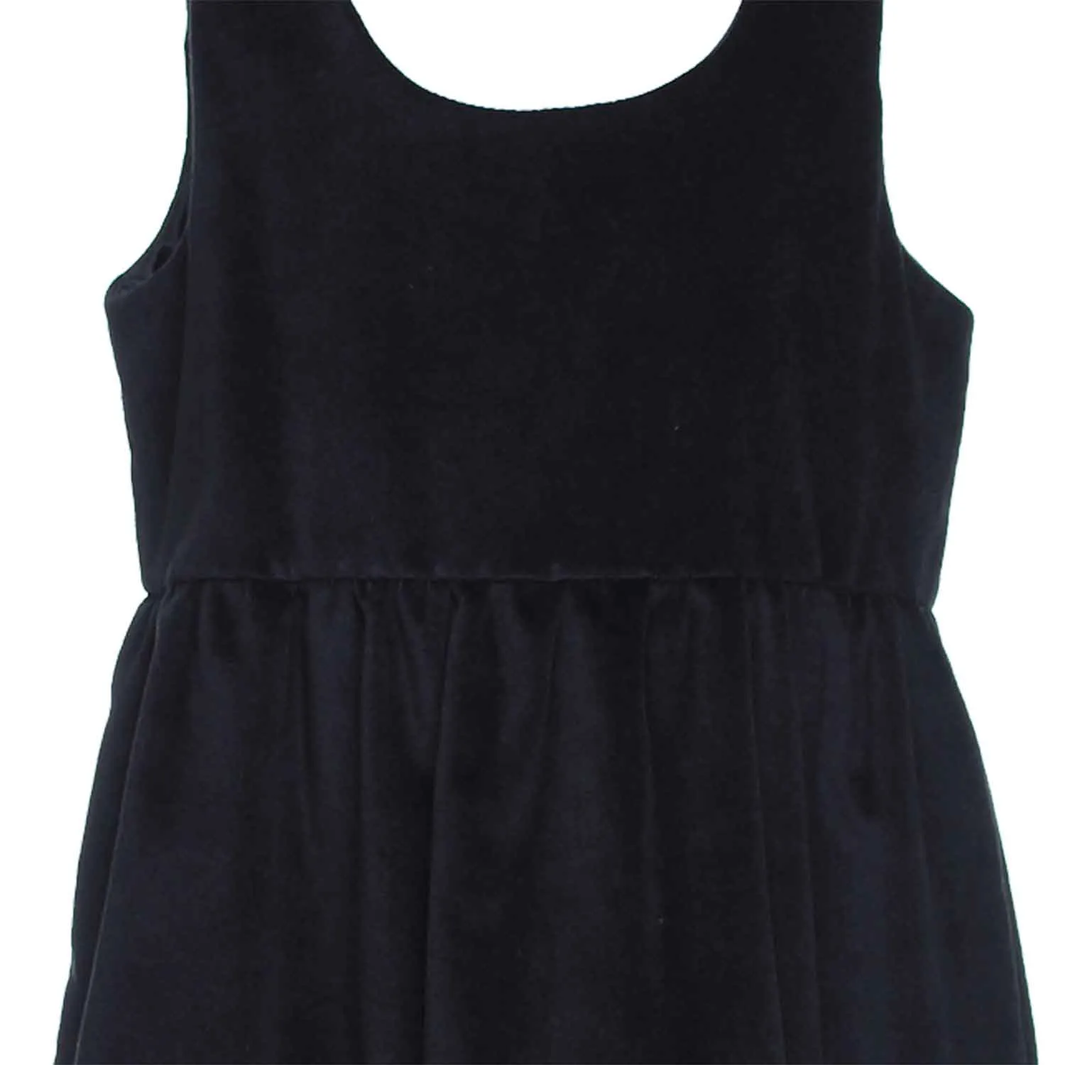 Abito Bambina Velluto Blu