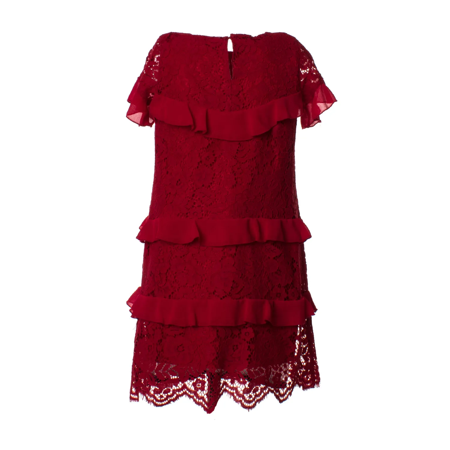 Abito Pizzo Porpora Bambina Jr