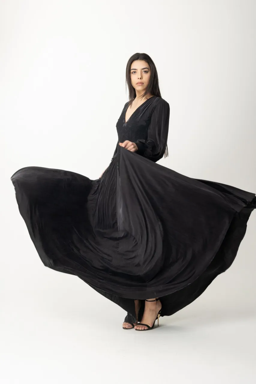 Abito Red Carpet con corpino in pizzo Nero