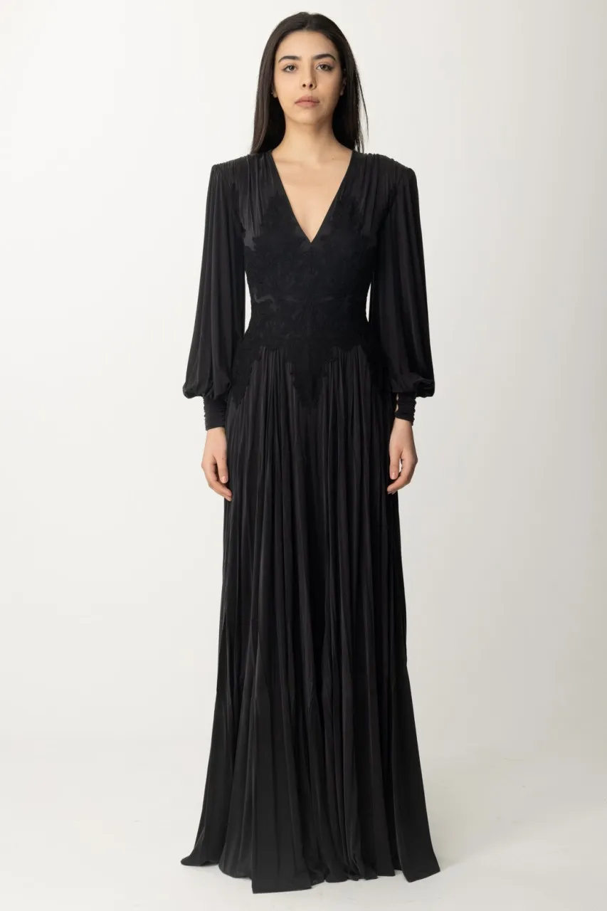 Abito Red Carpet con corpino in pizzo Nero