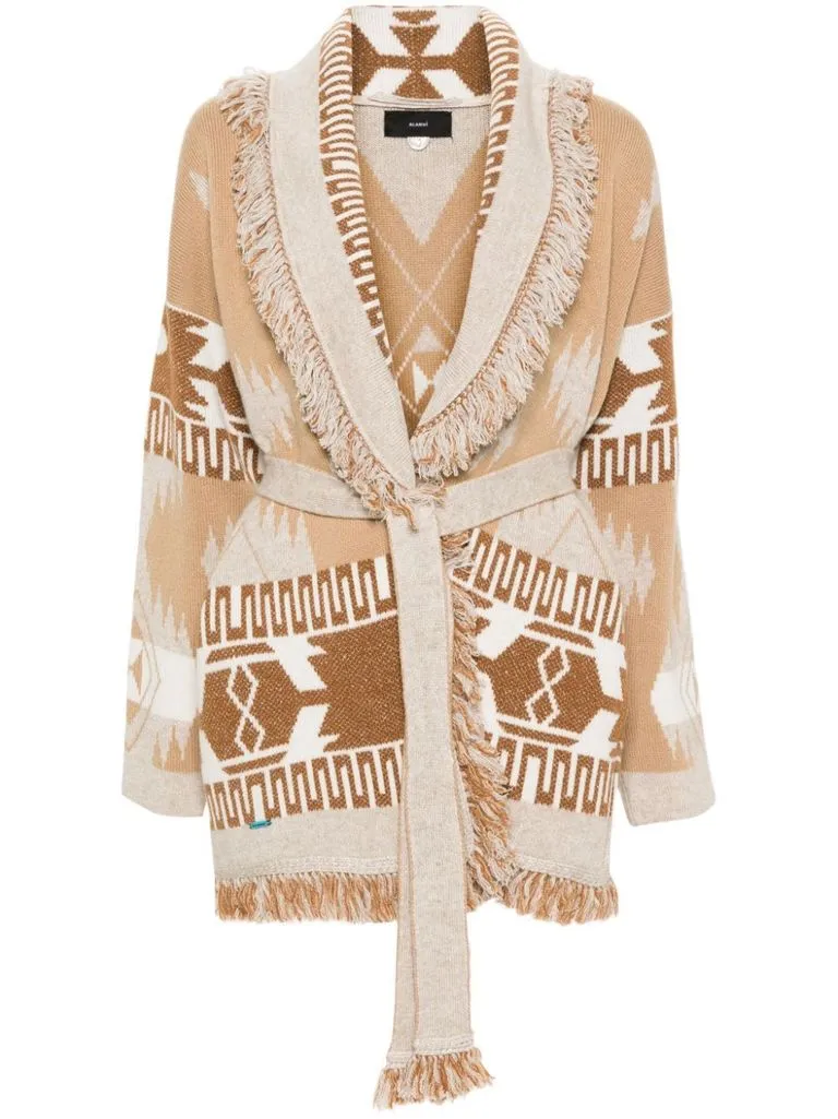 alanui Cardigan iconico in jacquard