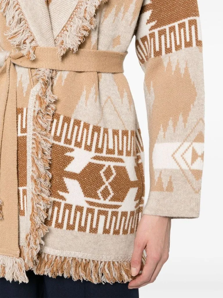 alanui Cardigan iconico in jacquard