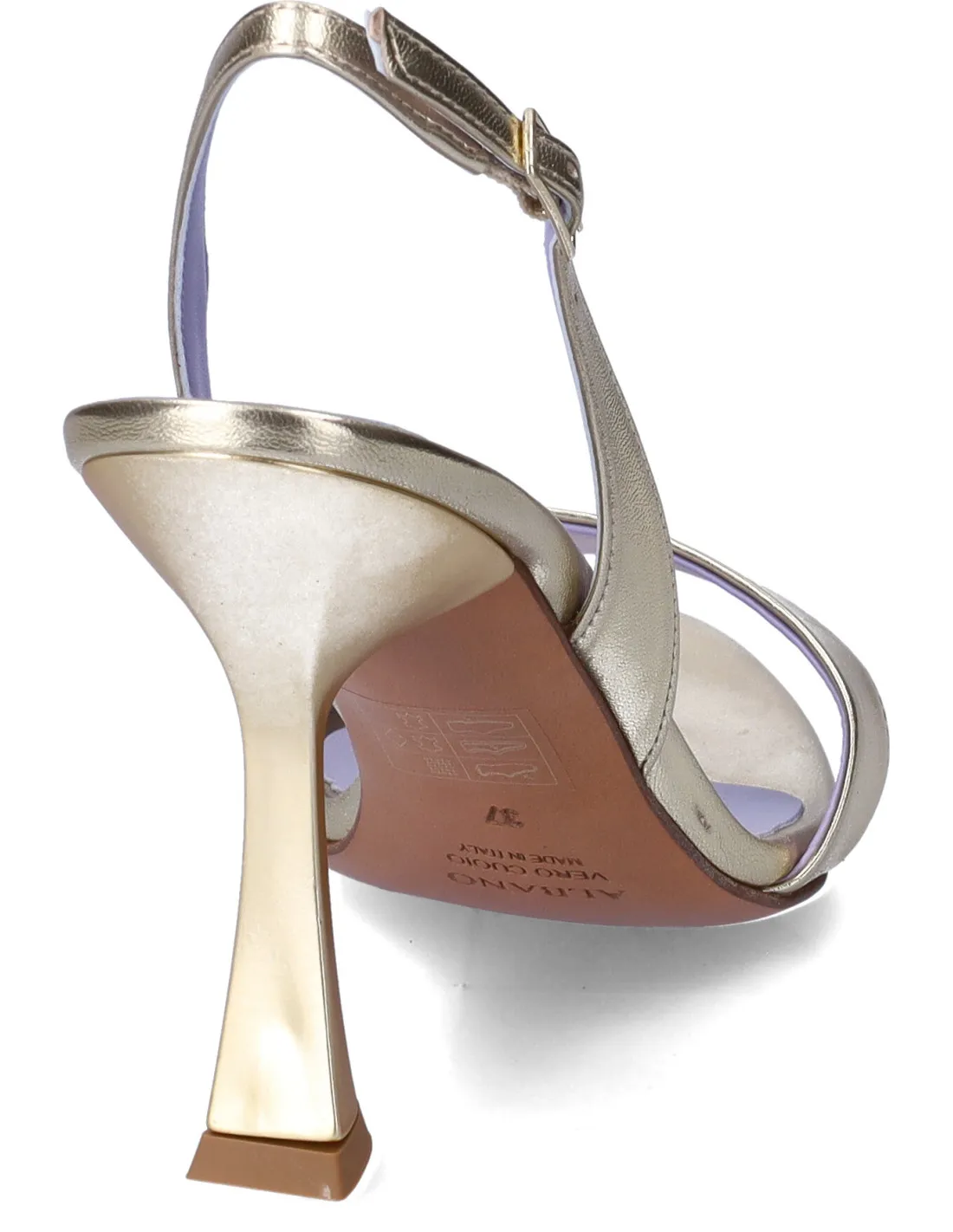 Albano sandalo alto platino
