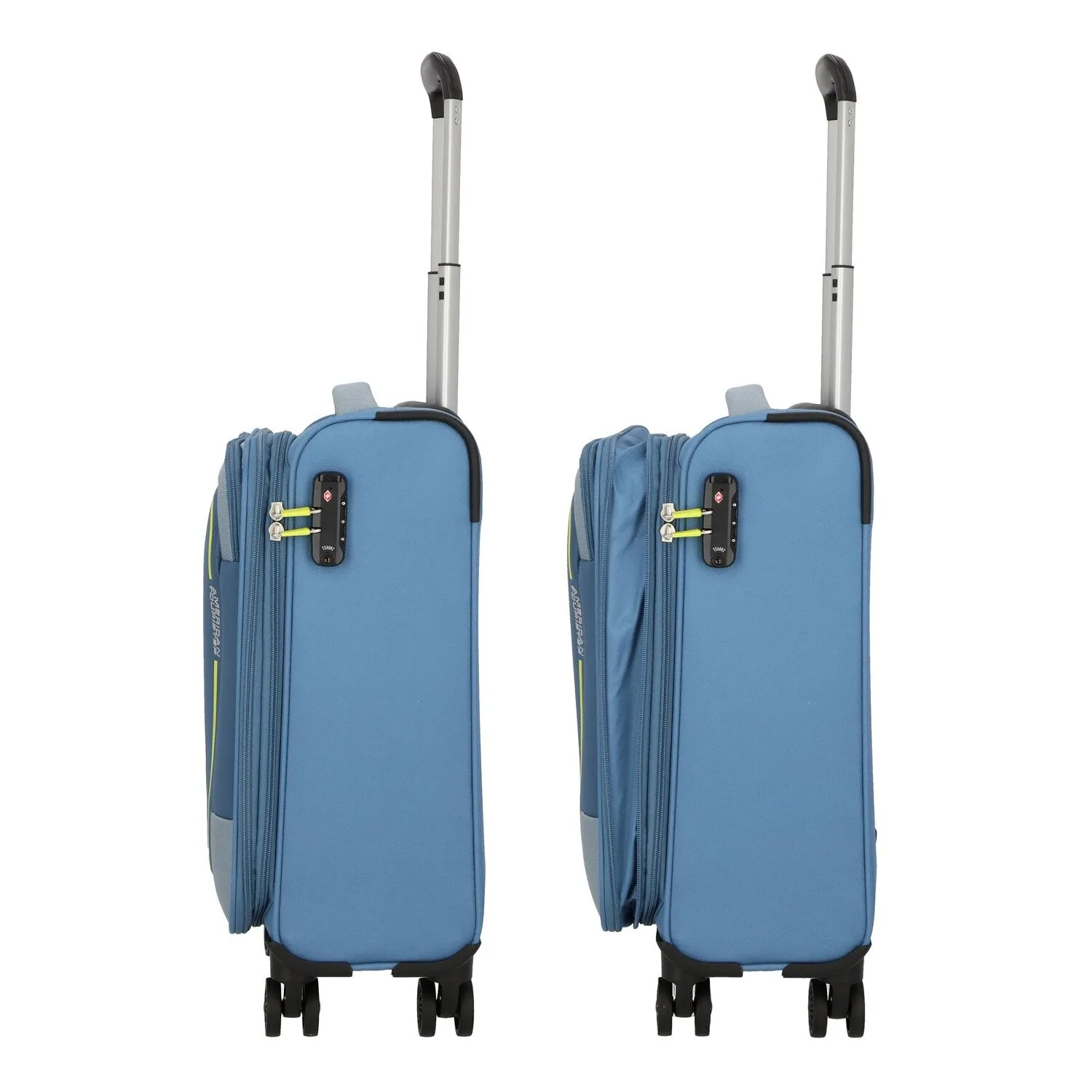 American Tourister Pulsonic 4 ruote Carrello della cabina 55 cm con piega di espansione