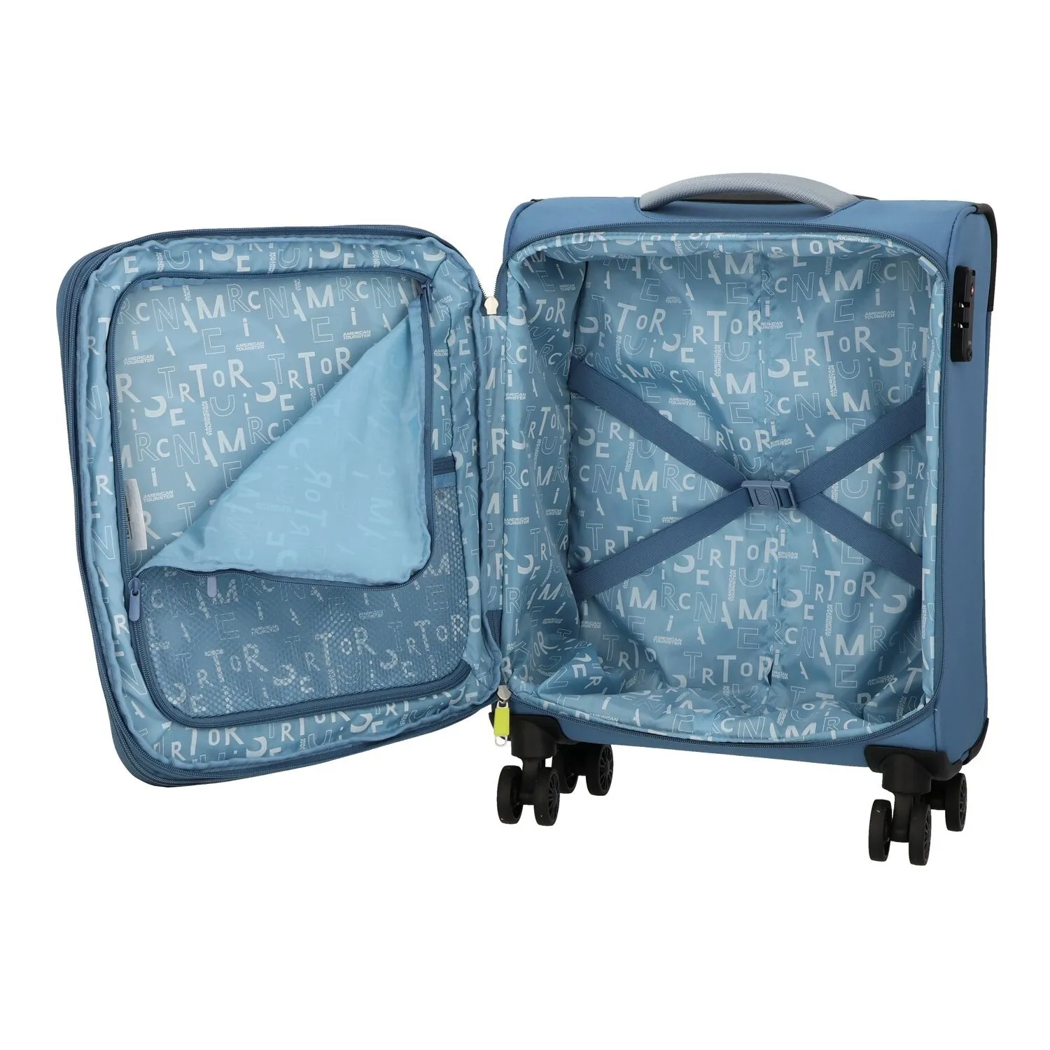 American Tourister Pulsonic 4 ruote Carrello della cabina 55 cm con piega di espansione