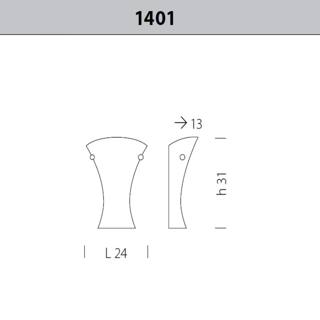 Applique classico Sylcom LOREDAN 1401 E27 LED vetro murano lampada parete
