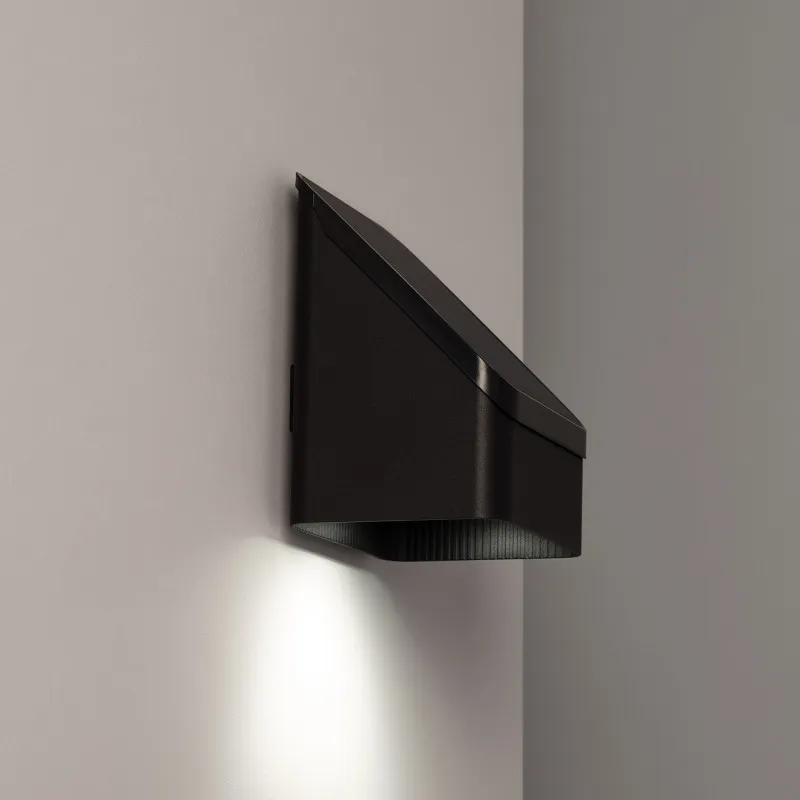 Applique da Parete LED Solare Alluminio Per Esterni con Sensore di Movimento Radar Namib