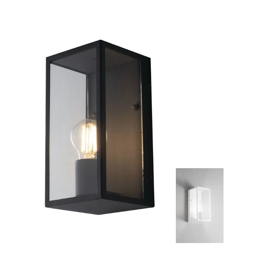 Applique Lanterna Da Esterno Con Vetro Trasparente 1xE27 IP44