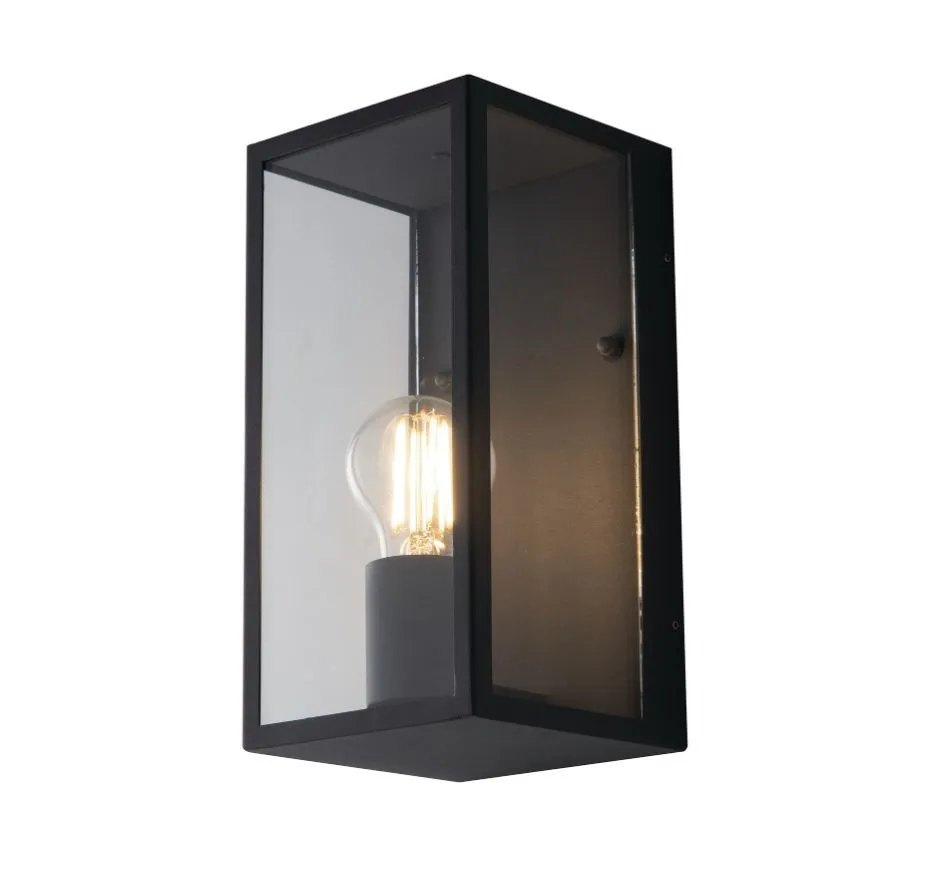 Applique Lanterna Da Esterno Con Vetro Trasparente 1xE27 IP44
