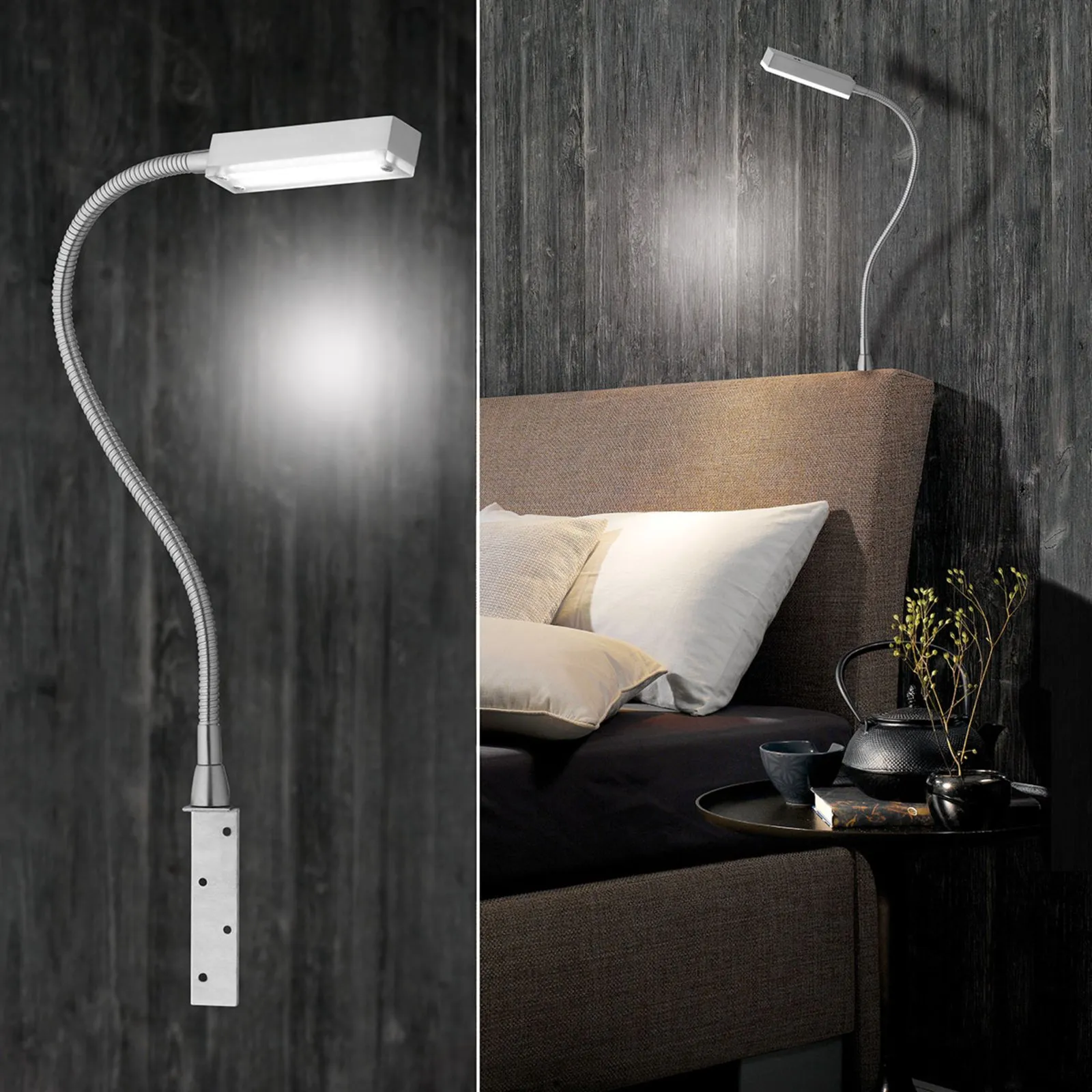 Applique LED Raik con comando gestuale, alu