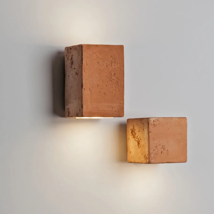 Applique TOSCOT – SMITH P123 Terracotta 2 Luci LED Biemmisione H. 12