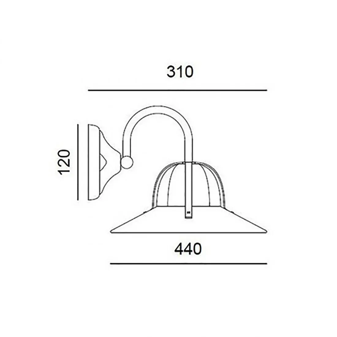 Applique Toscot ASIAGO 1131 25 LED E27 lampada parete classica rustica artigianale interno
