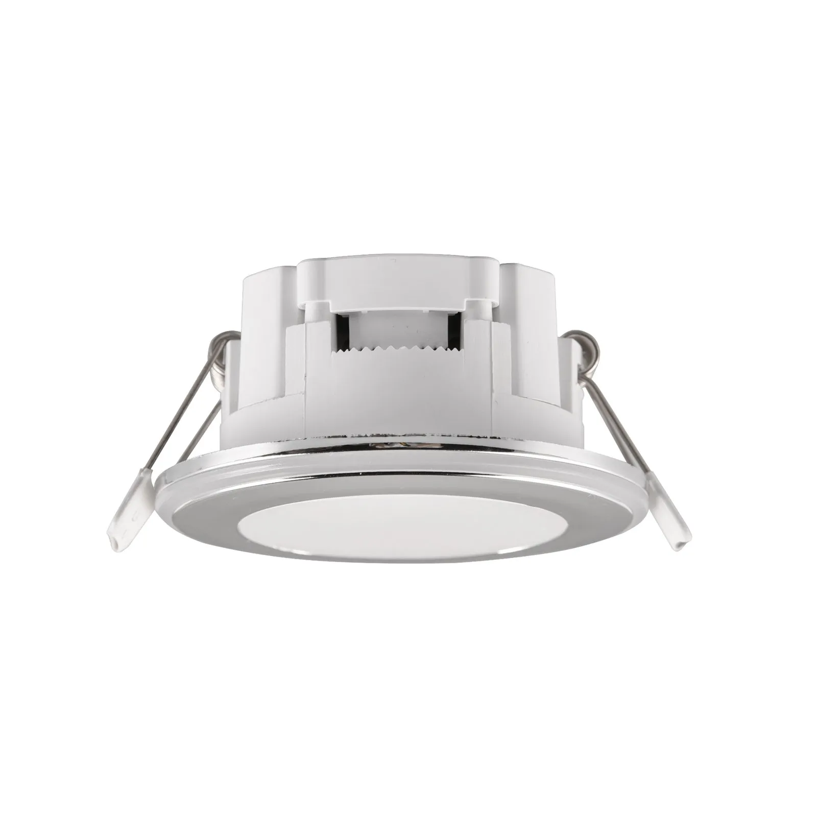 Argus faretto incasso LED RGBW remote Ø8cm cromo