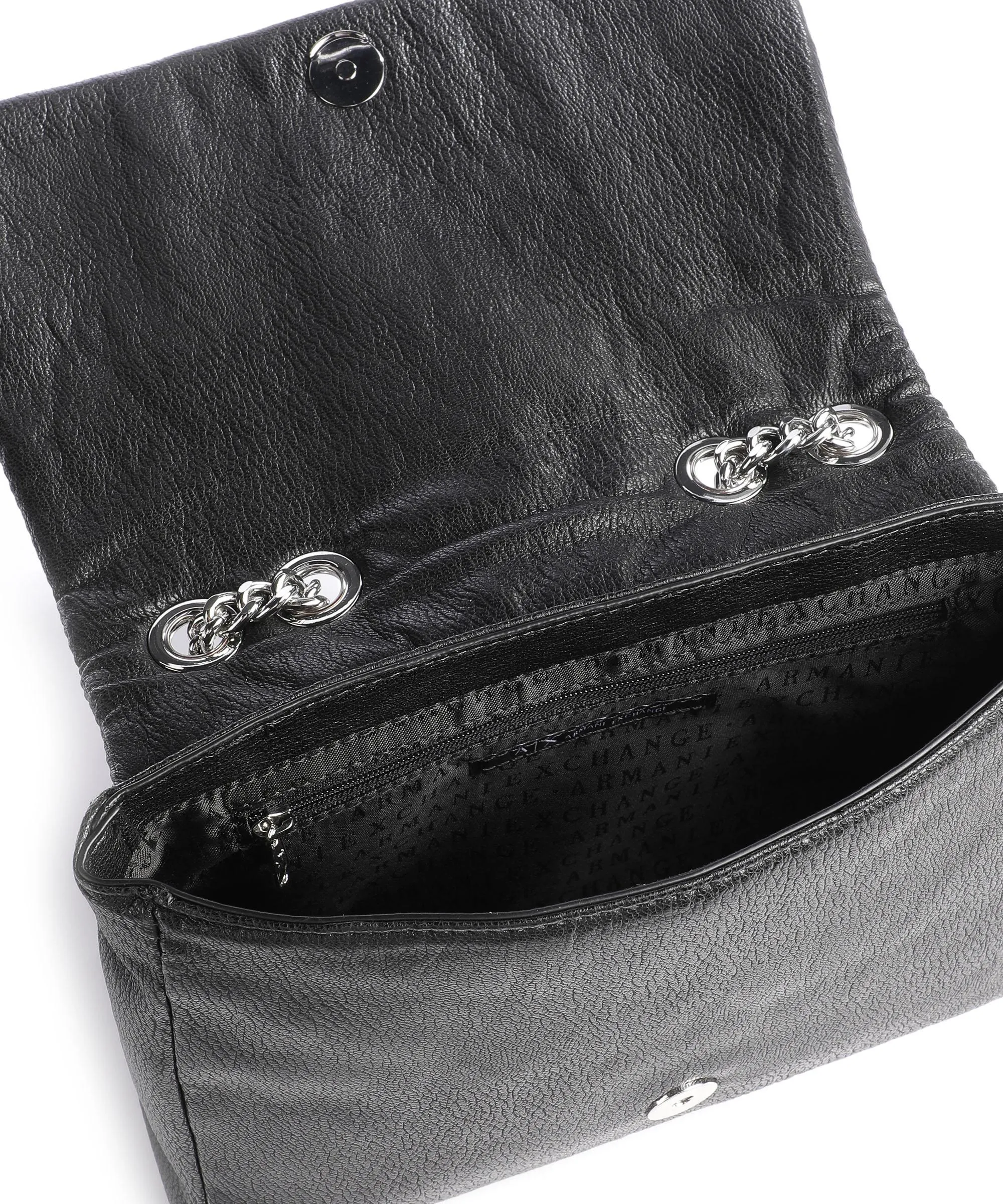  Armani Exchange Borsa a spalla pelle sintetica nero  