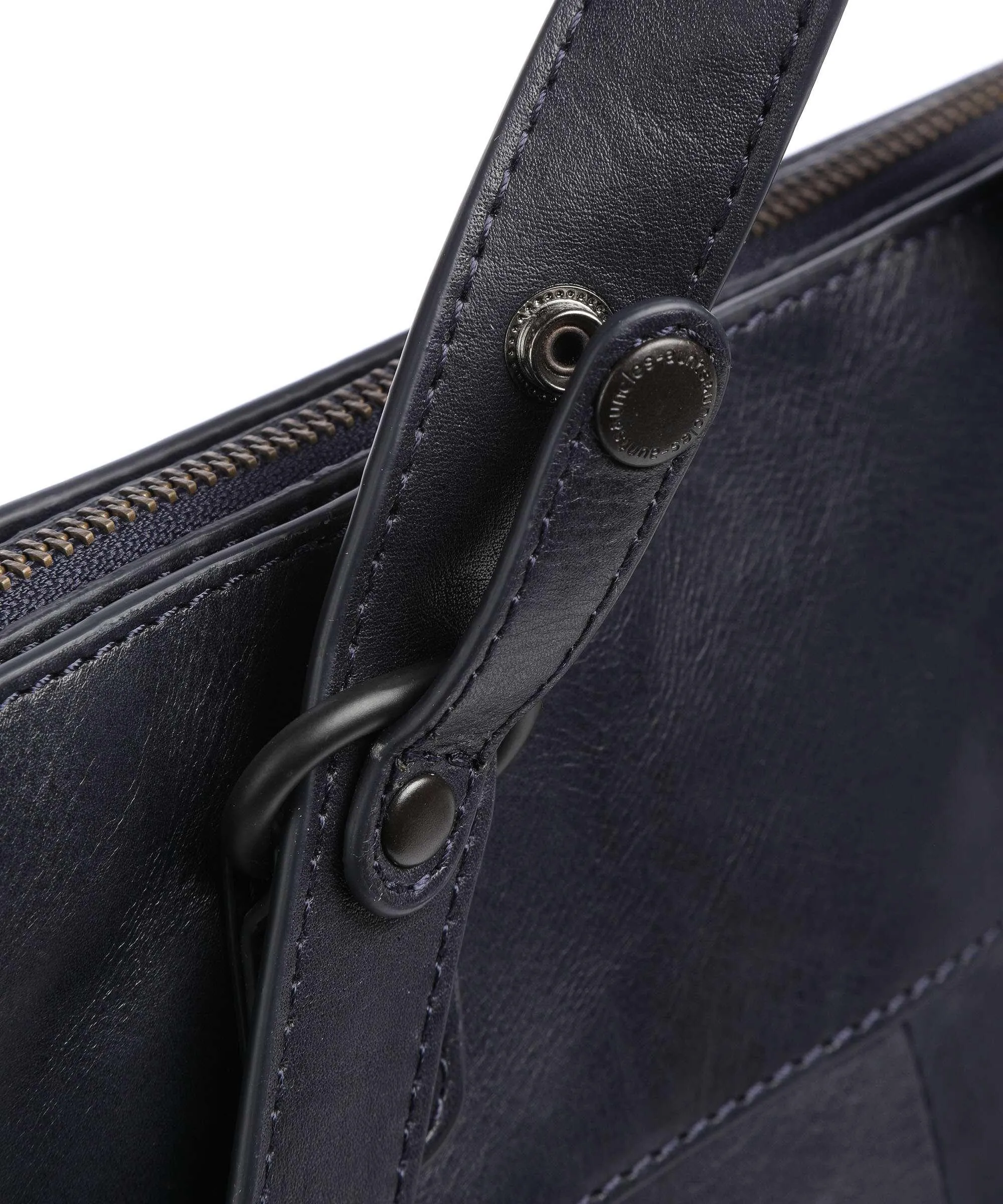  Aunts & Uncles Grandma's Luxury Club Mrs. Cherry Pie Borsa a zainetto 13″ pelle di vacchetta finemente grana blu scuro  