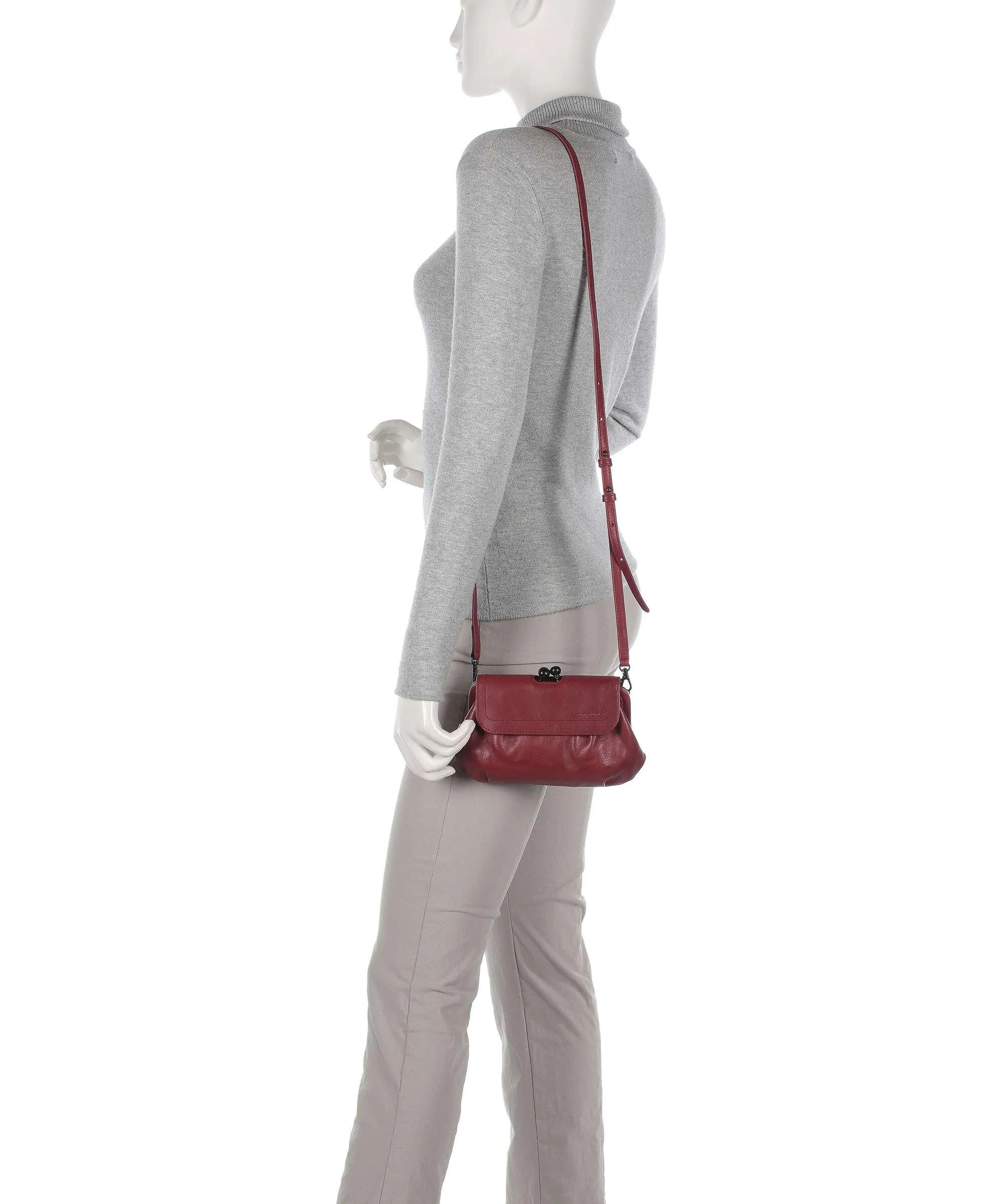  Aunts & Uncles Grandma's Luxury Club Mrs. Whoopie Pie Borsa a tracolla pelle di vacchetta finemente grana rosso  