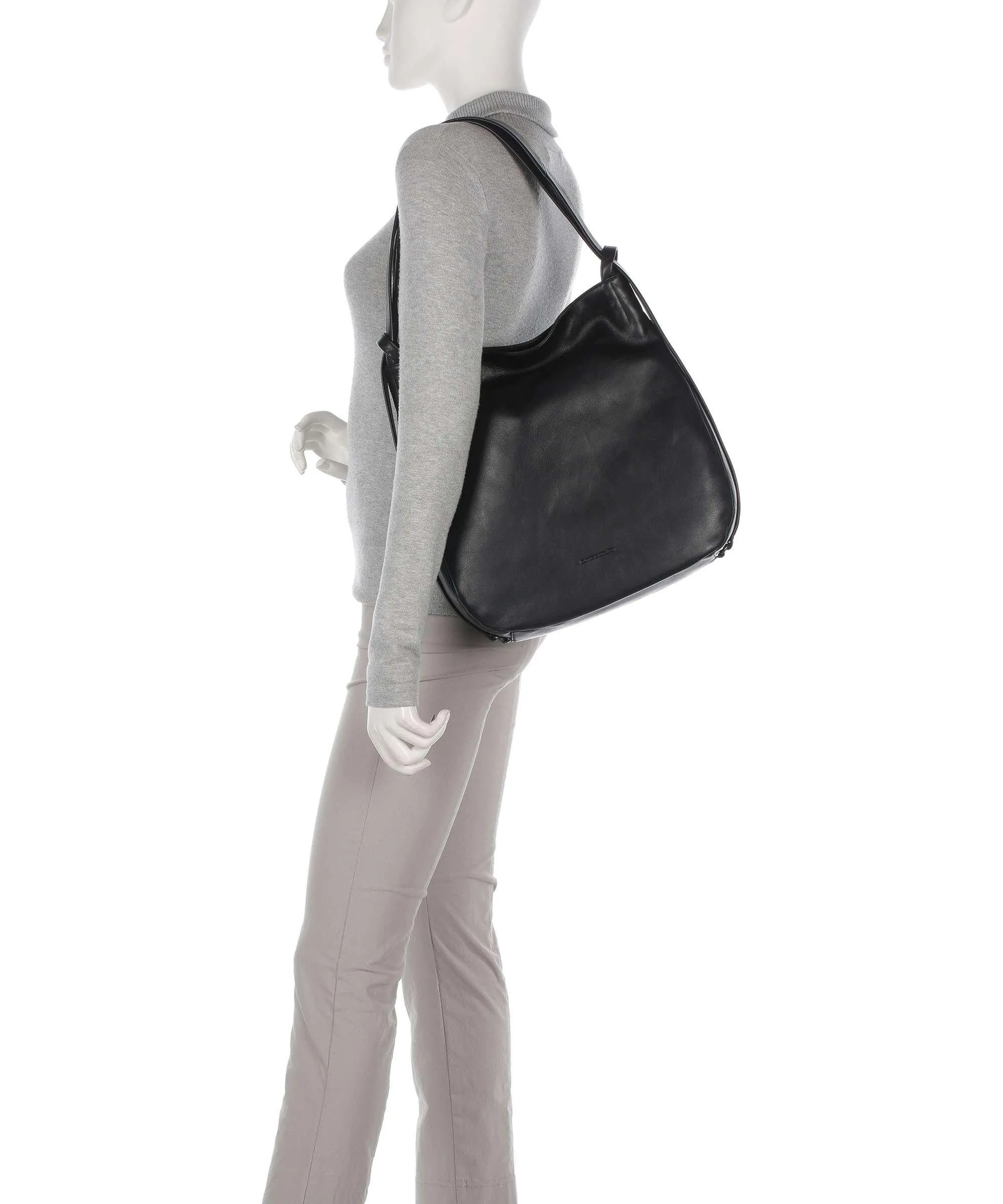  Aunts & Uncles Heavenly Meadow Pleasance Borsa a zainetto pelle di vacchetta finemente grana nero  