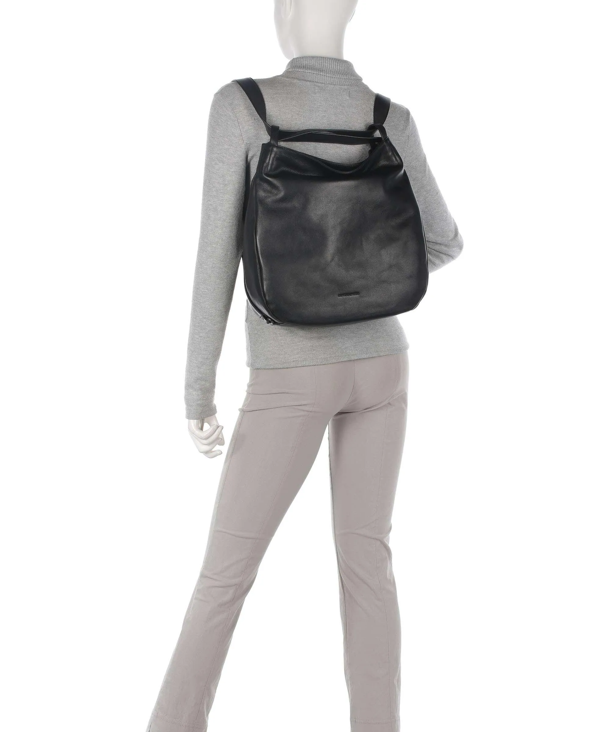 Aunts & Uncles Heavenly Meadow Pleasance Borsa a zainetto pelle di vacchetta finemente grana nero  