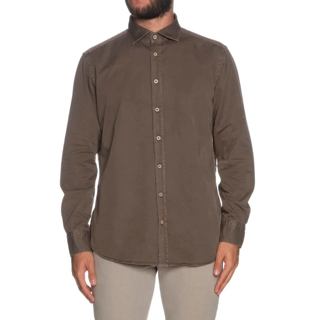 BASTONCINO Camicia Bastoncino Simo 1379 da uomo tortora