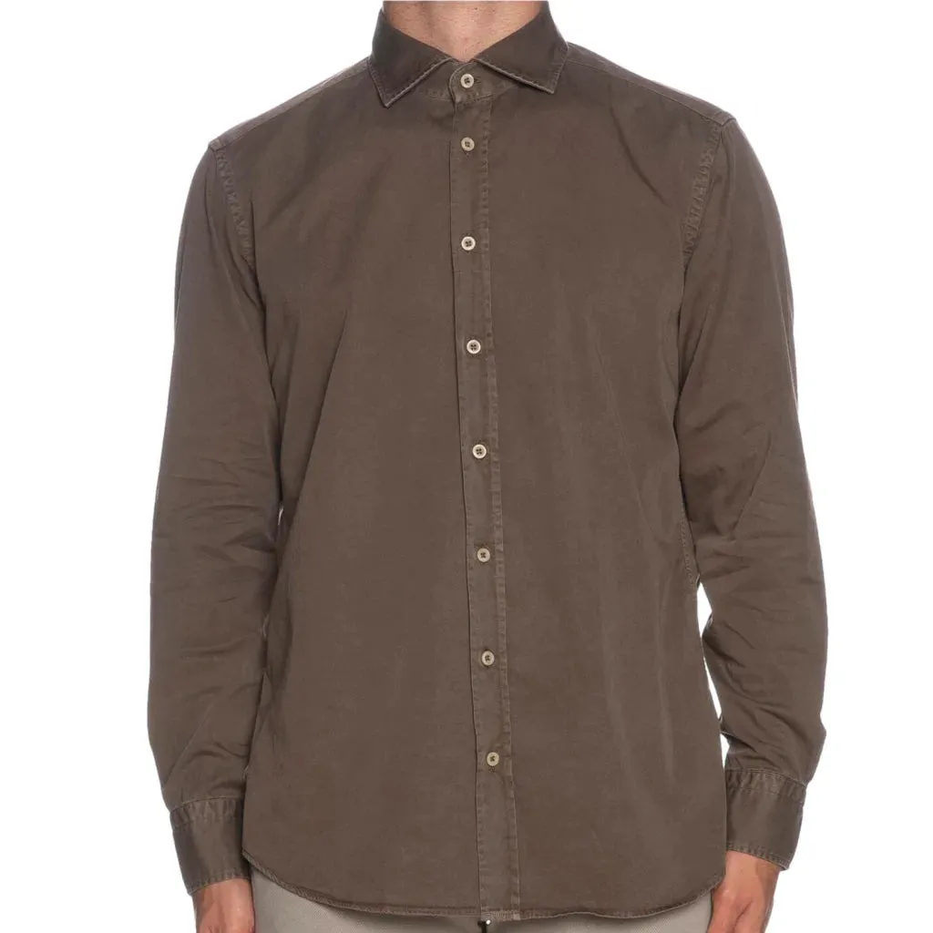 BASTONCINO Camicia Bastoncino Simo 1379 da uomo tortora