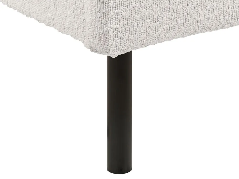 Bed Boucle MARGUT 180 x 200 cm (EU Super King) White