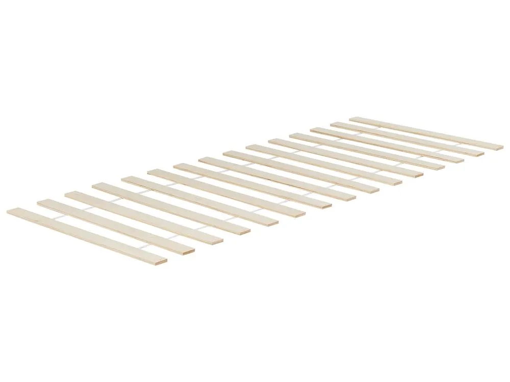 Bed Wood BONNAC 90 x 200 cm (EU Single) White