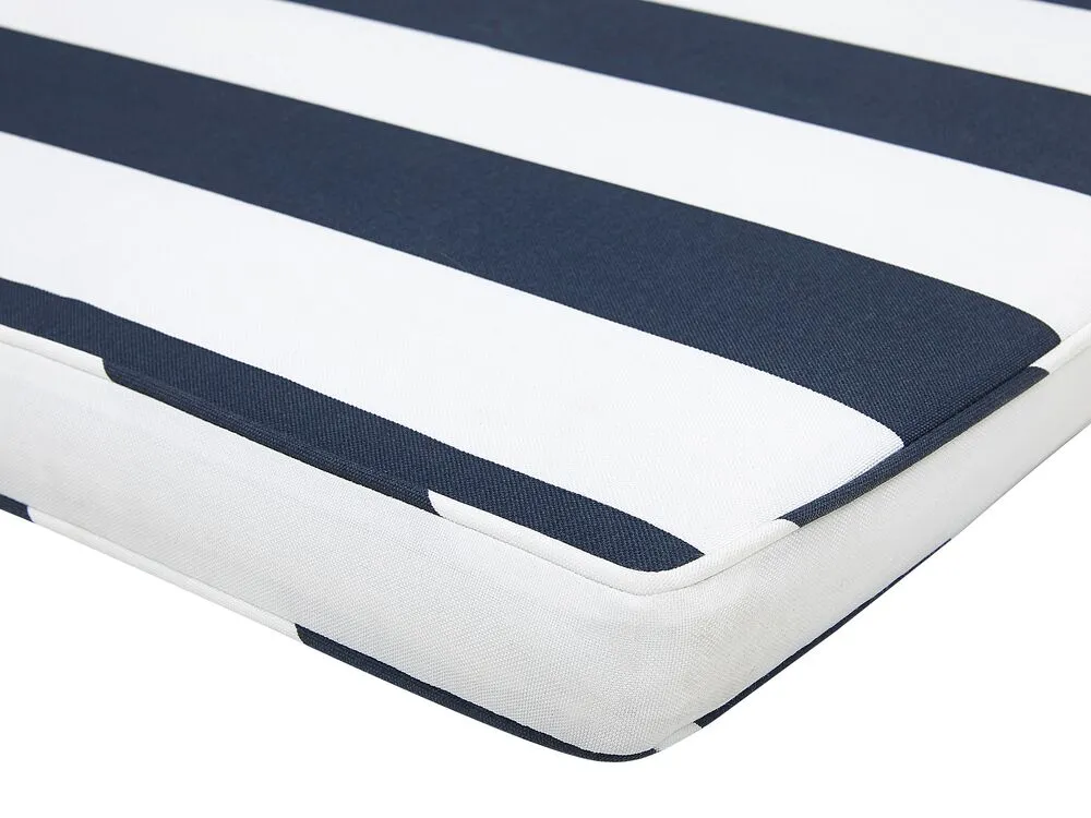 Bench Seat Pad Cushion VIVARA 152 x 54 cm Navy Blue
