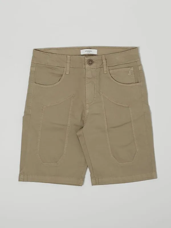 Bermuda bambino Jeckerson 5 tasche in cotone stretch Safari