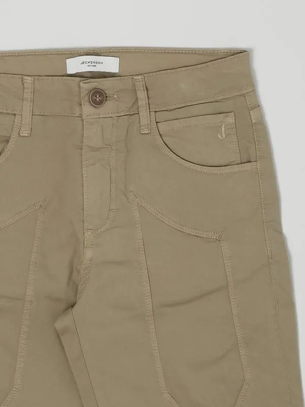 Bermuda bambino Jeckerson 5 tasche in cotone stretch Safari