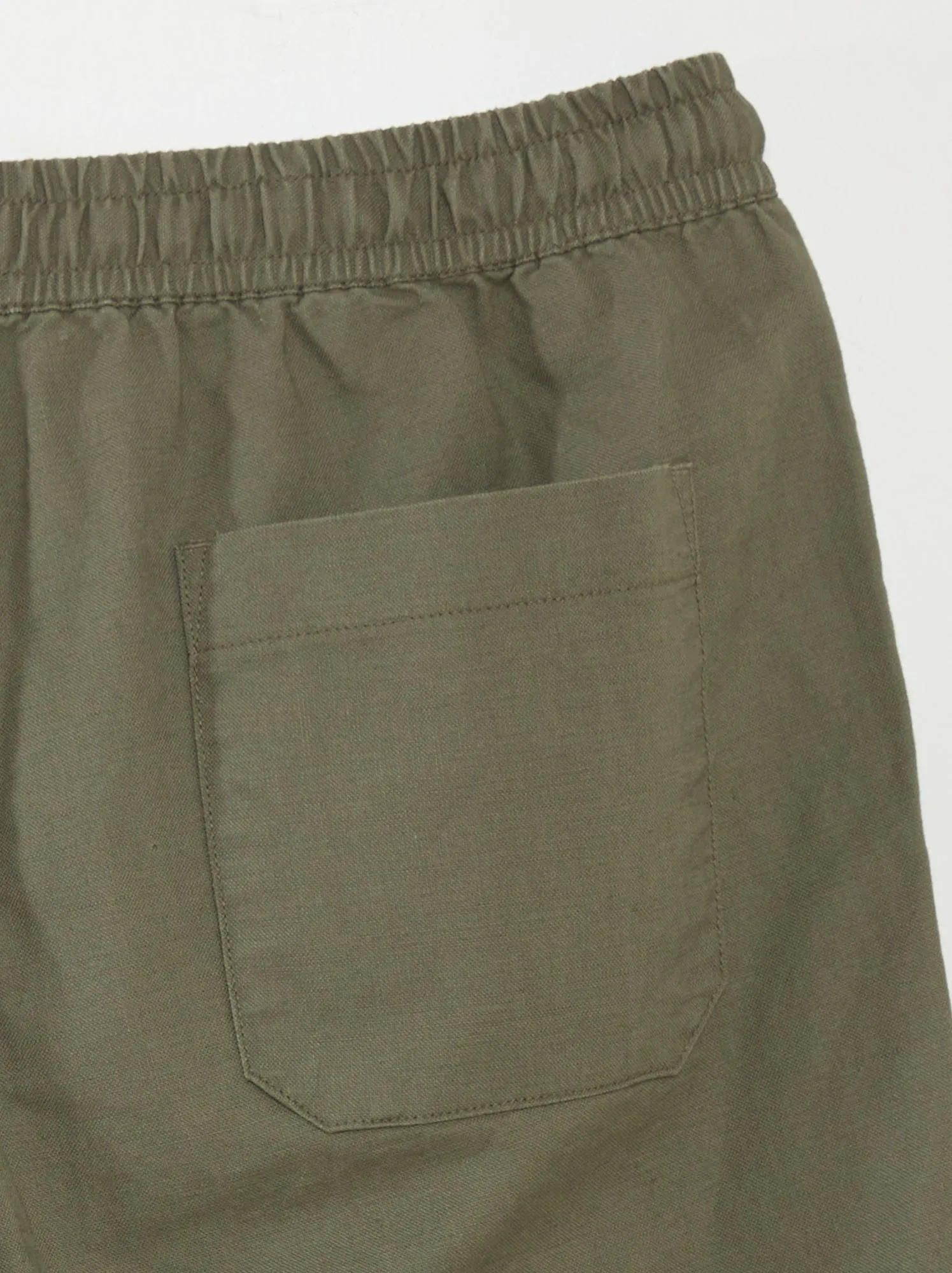 Bermuda chino larghi con lino - VERDE