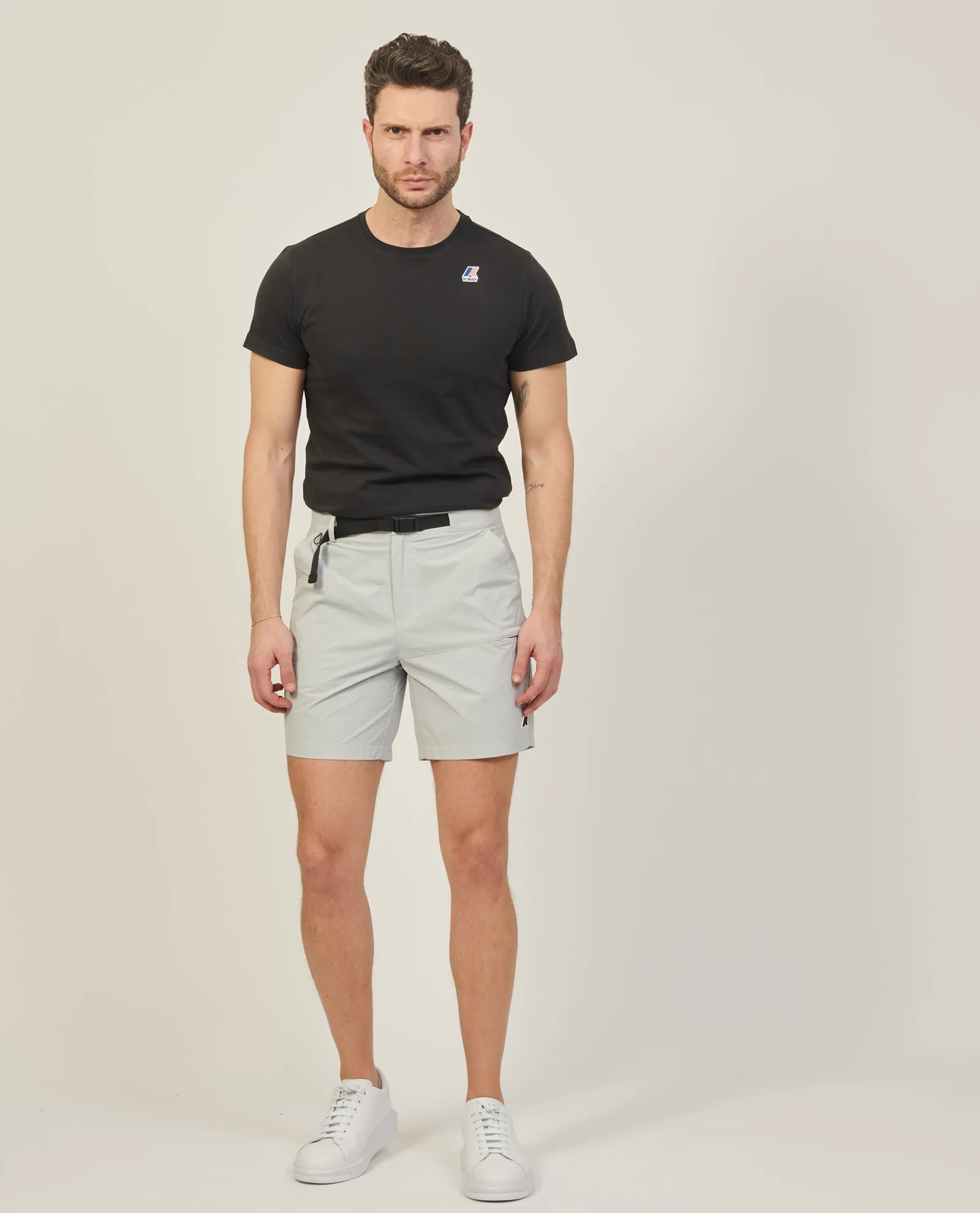 Bermuda uomo K-way Taprinne con moschettone