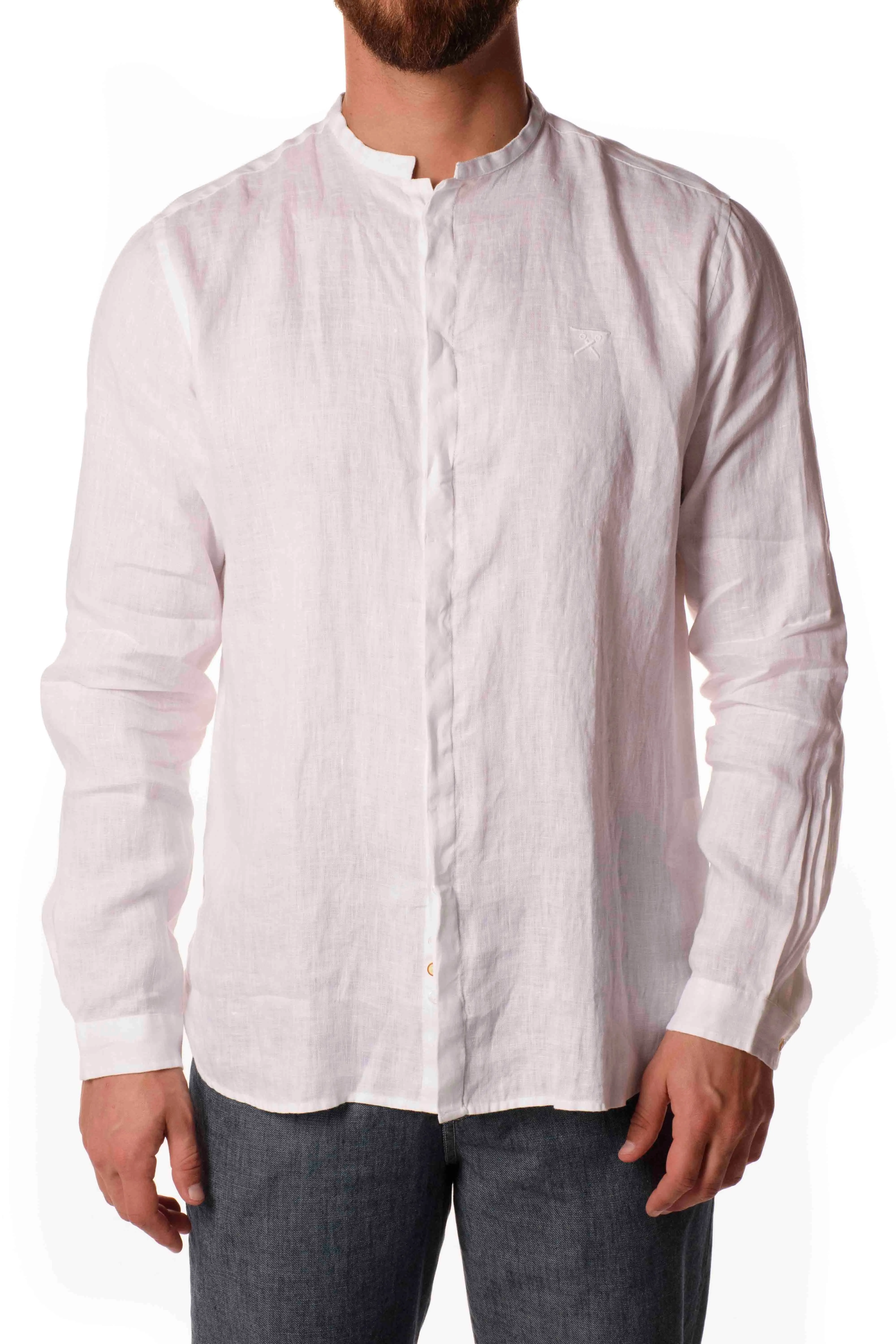 Berna Camicia Lino Coreana Uomo