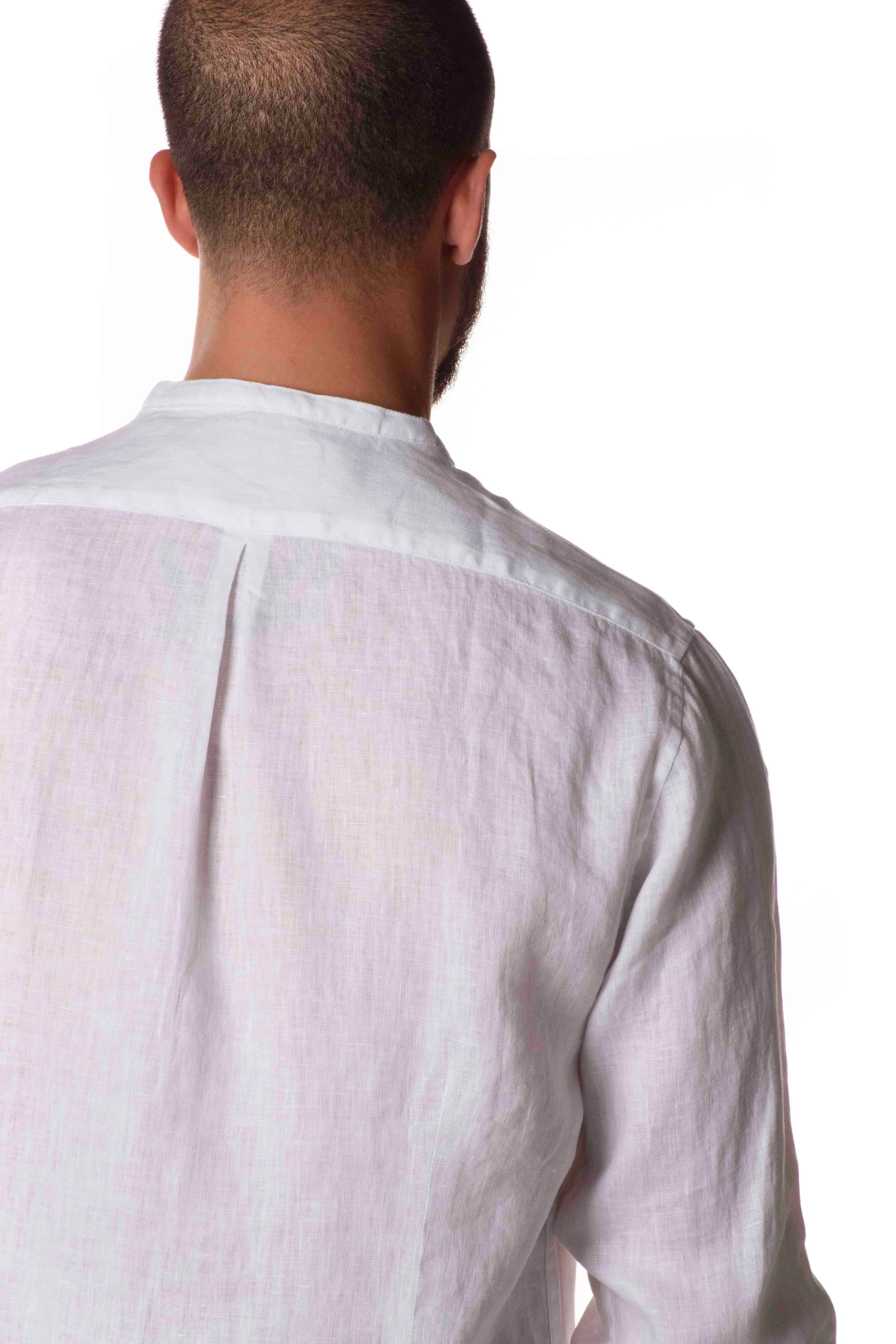 Berna Camicia Lino Coreana Uomo