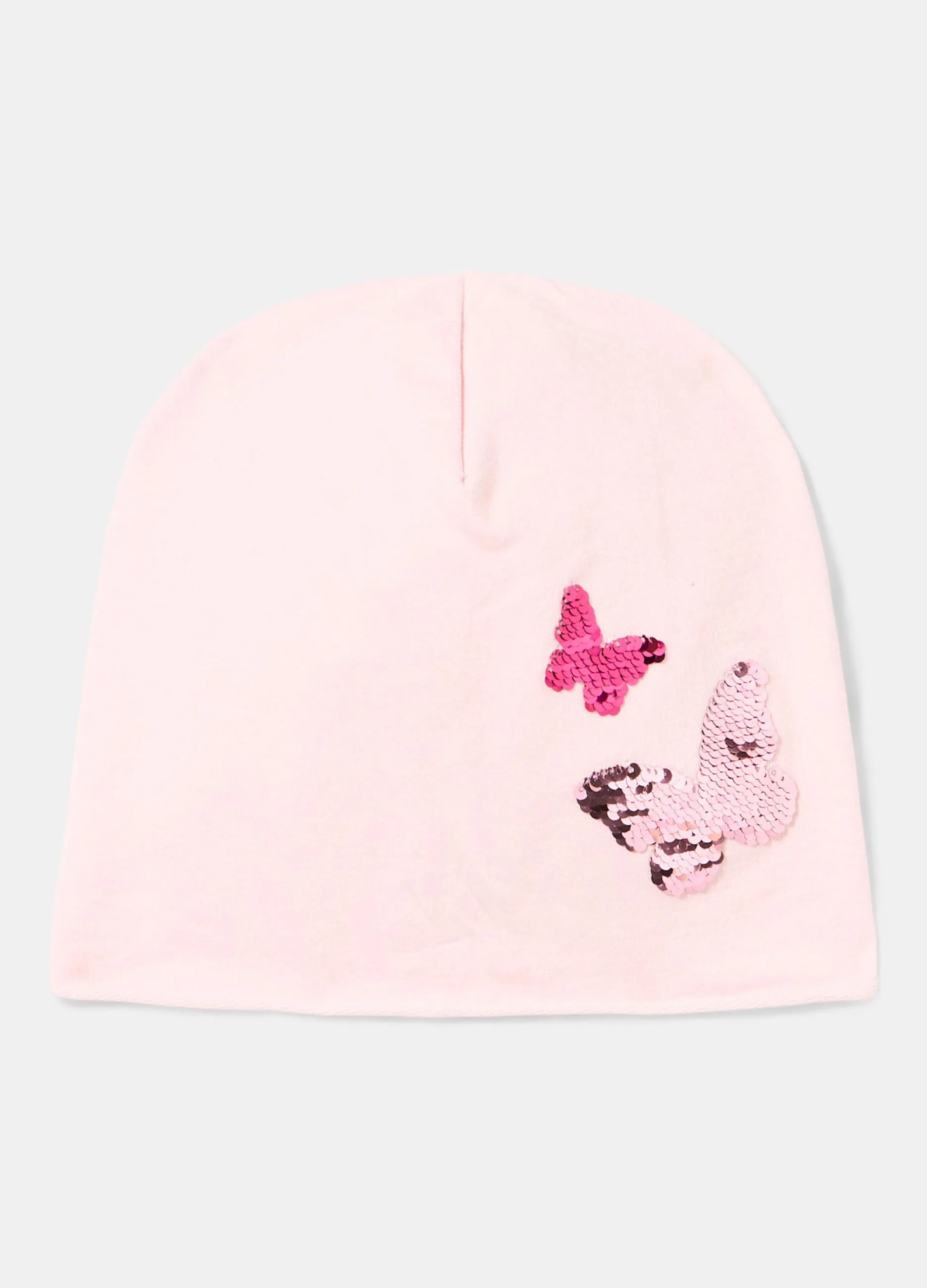 Berretto con paillette reversibili