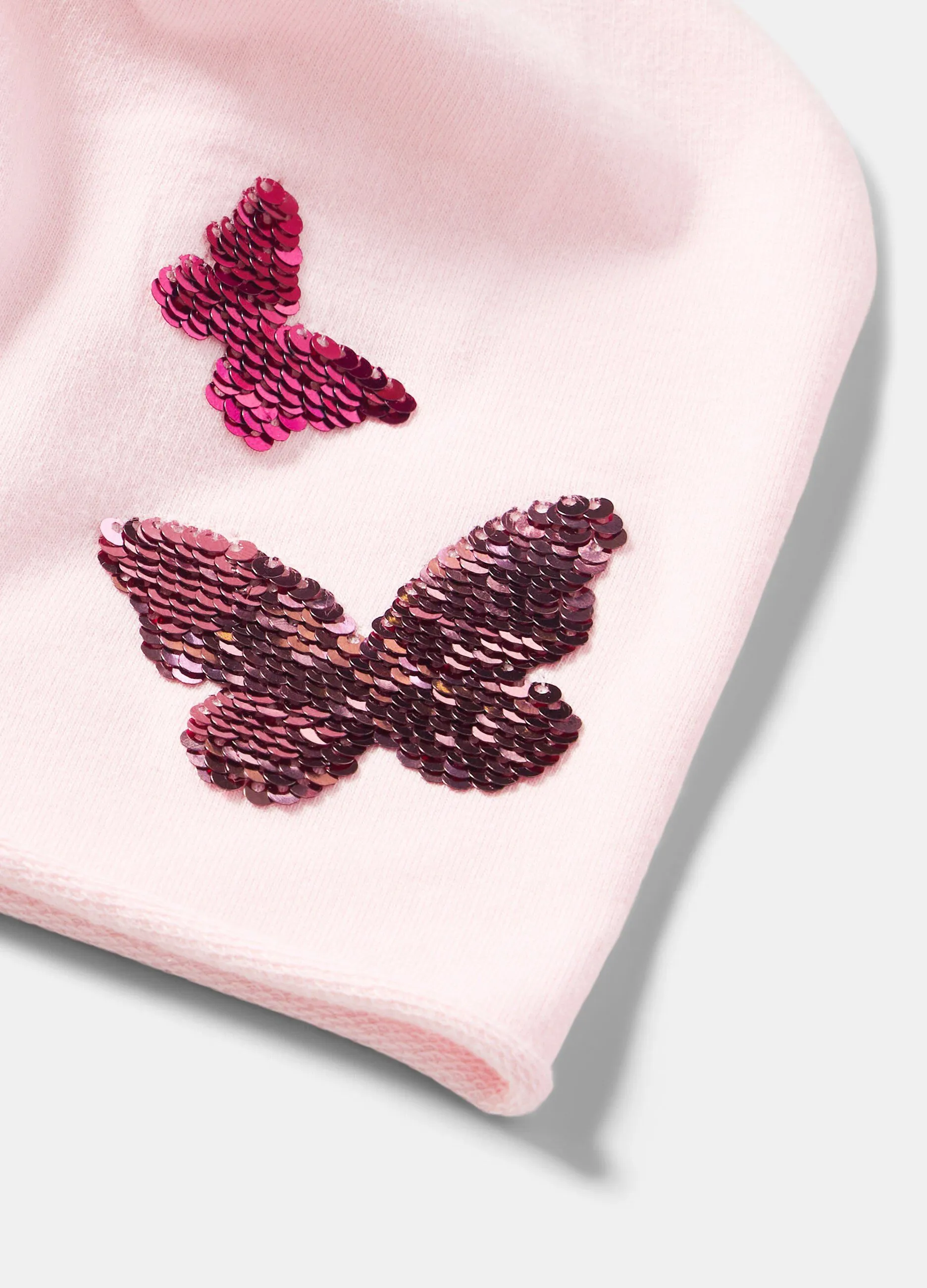Berretto con paillette reversibili