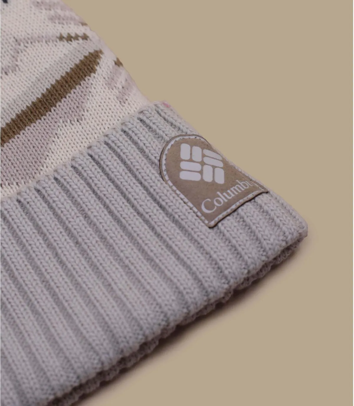 Berretto con pompon beige eco-responsabile  Palmer Peak Pom Beanie chalk     