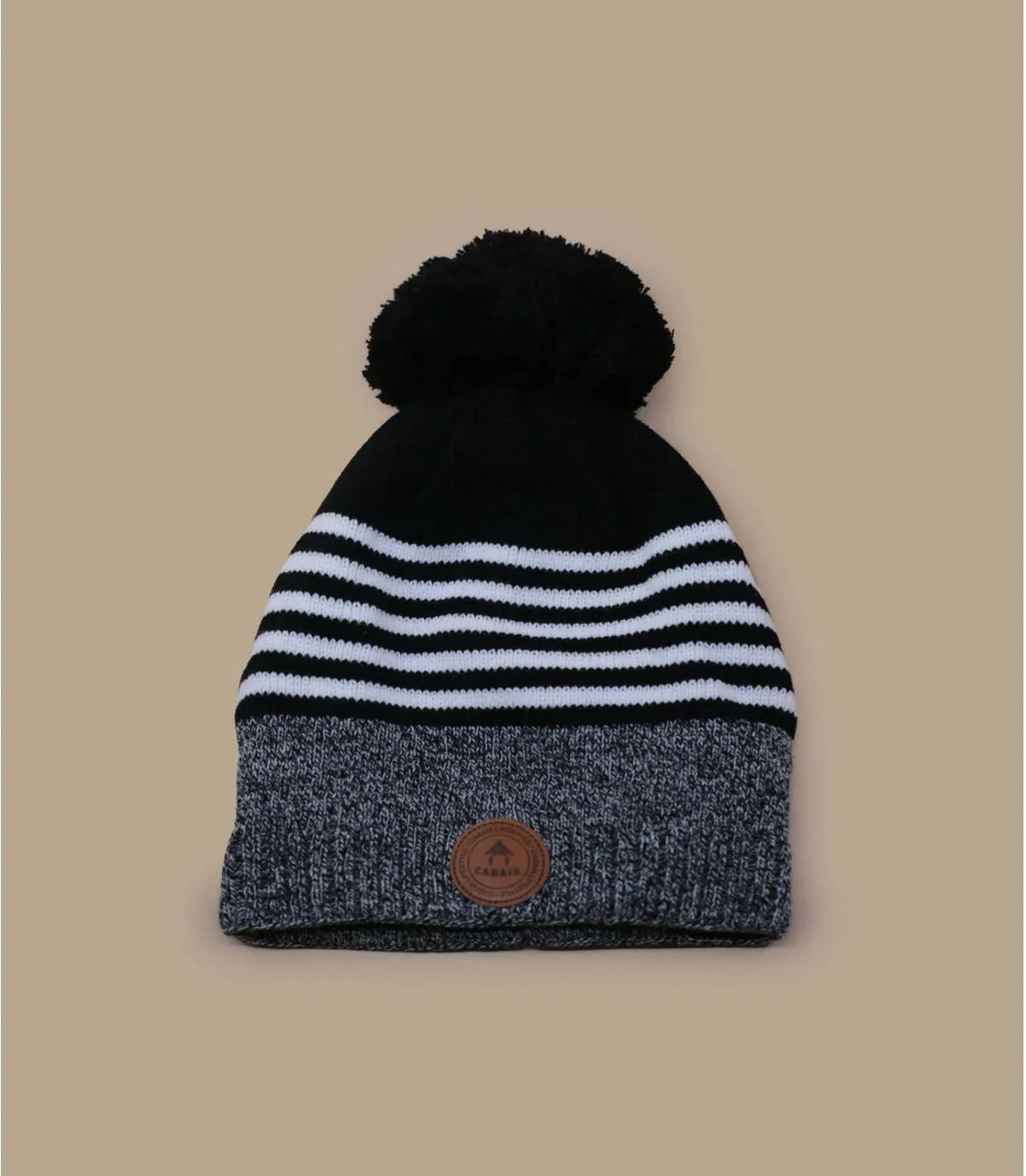  Berretto con pompon grigio Singapour Sling grey     