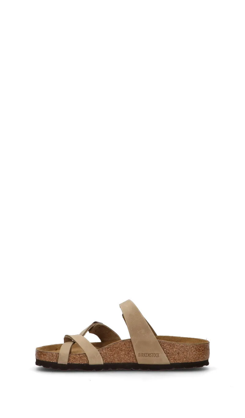 BIRKENSTOCK MAYARI Ciabatta donna grigia in pelle