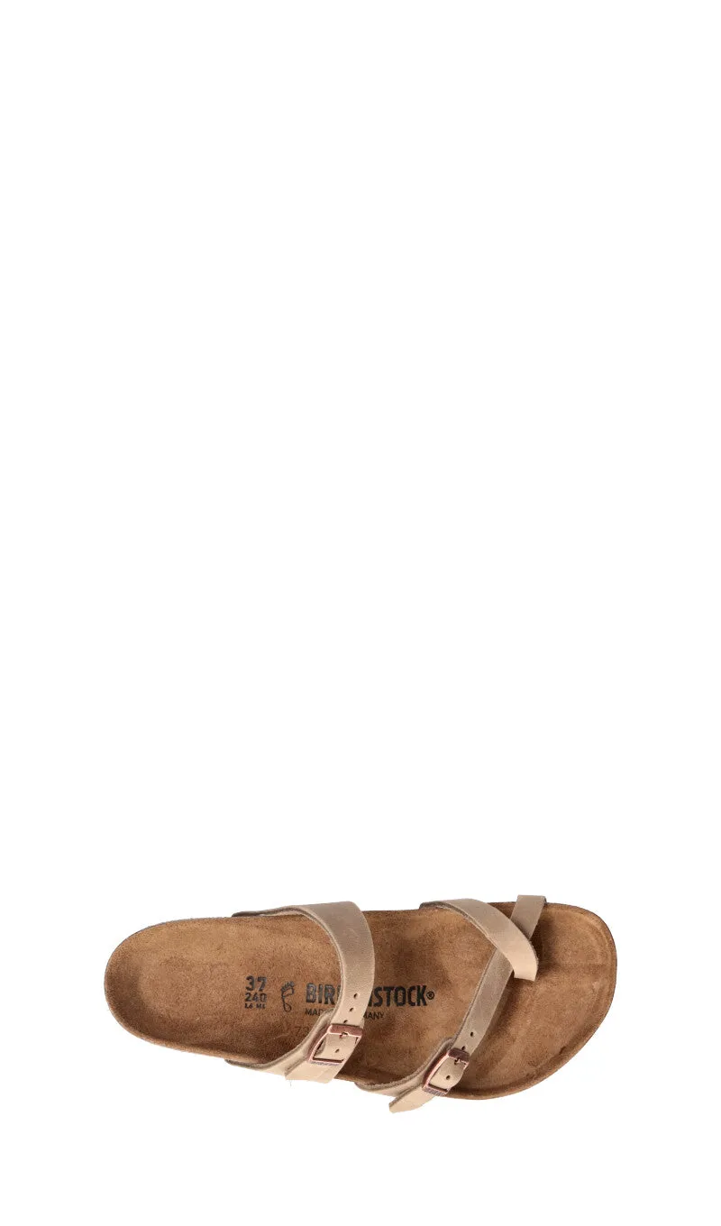 BIRKENSTOCK MAYARI Ciabatta donna grigia in pelle