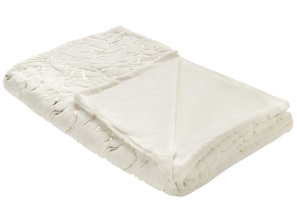 Blanket GODAVARI 130 x 180 cm Cream