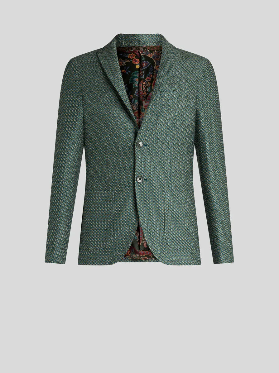 BLAZER IN JERSEY DI COTONE