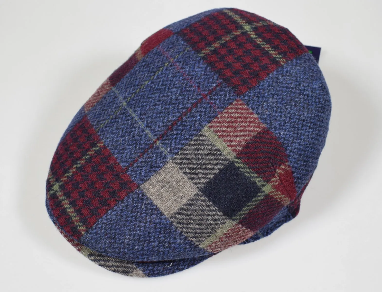Blue Imor cap in pure merino wool made in Italy