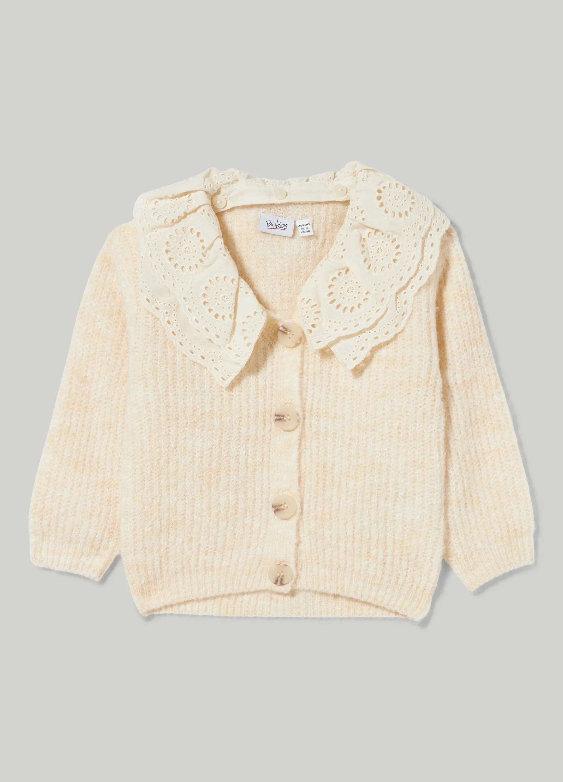 BLUKIDS  Cardigan tricot neonata