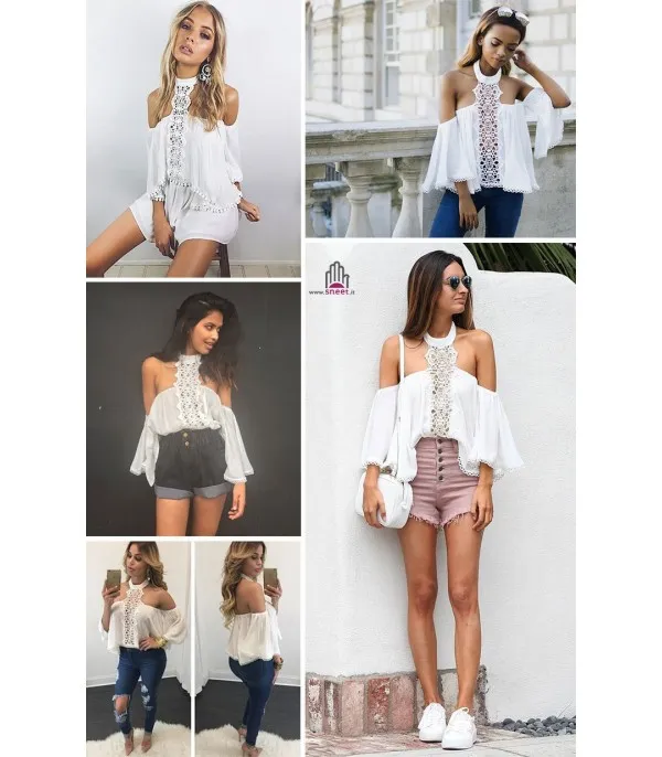 Blusa pizzo eleb - Dream Shop