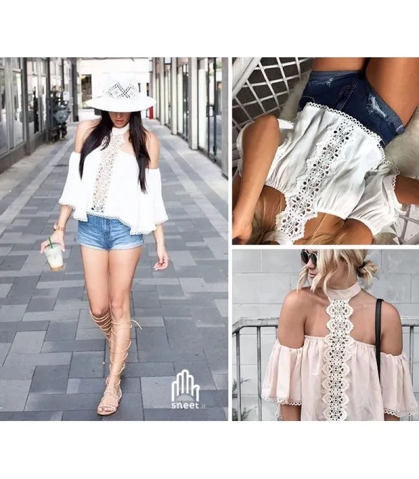 Blusa pizzo eleb - Dream Shop