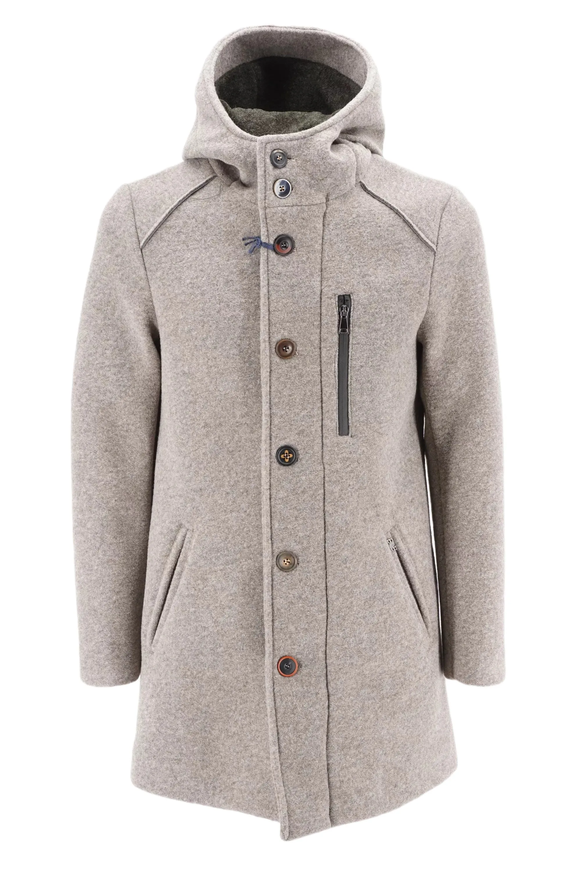 Bob Hooded Coat / Beige